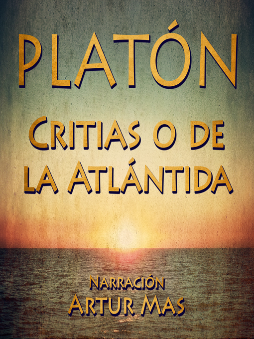 Title details for Critias o de la Atlántida by Platón - Wait list